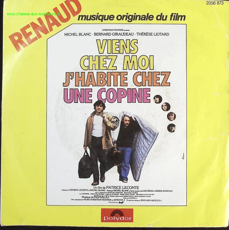 Viens chez moi j'habite chez une copine - Renaud - disque vinyle 45 tours