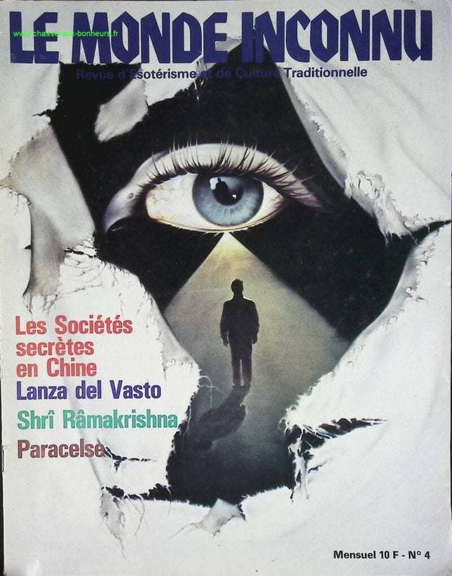 Les sociétés secrètes en chine - Le monde inconnu - n° 4 - 1980 - revue magazine - ésotérisme