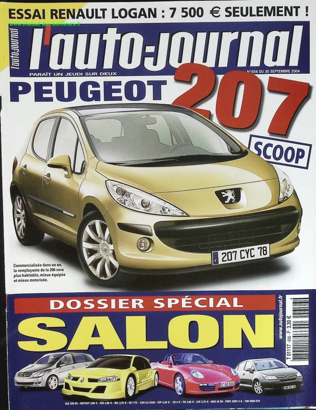 Peugeot 207 Scoop - L'auto journal - n° 656 - 2004 - revue magazine - voiture