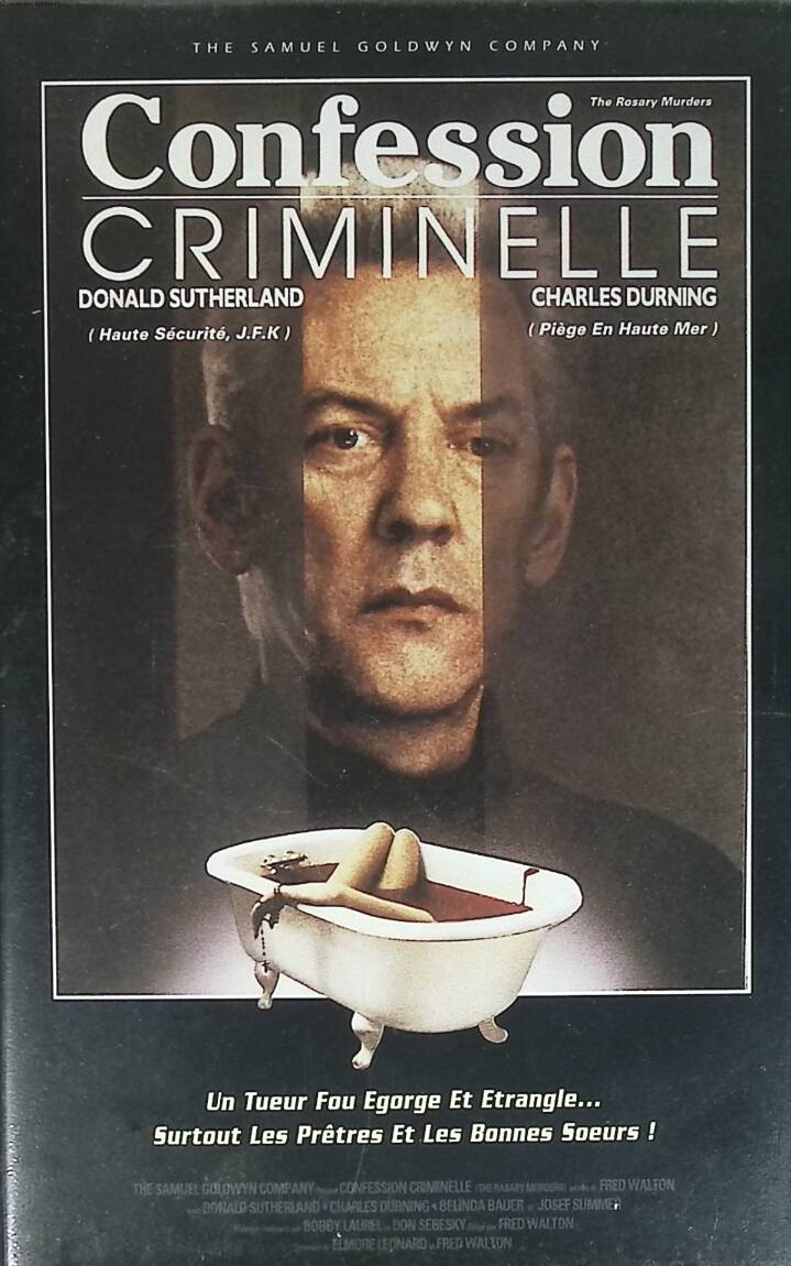 Confession criminelle - Donald Sutherland - cassette vidéo vhs K7