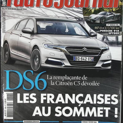 Citroën DS 6 - L'auto journal - n° 898 - 2014 - magazine review - car
