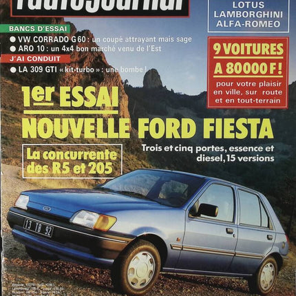 Ford Fiesta - L'auto journal - Nr. 3 - 1989 - Zeitschriftenrezension - Auto