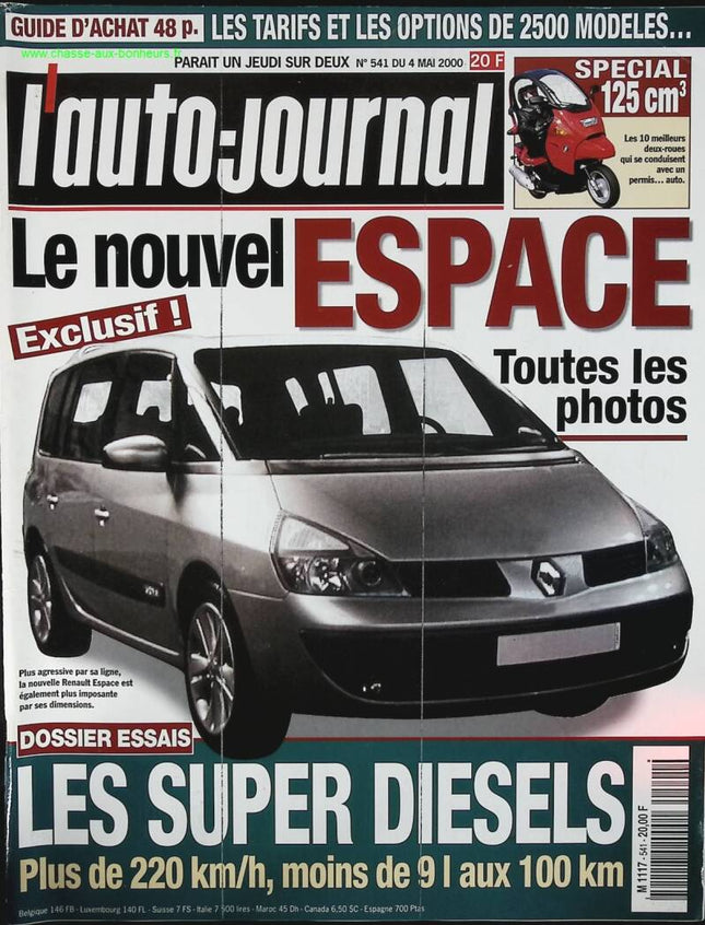 Der neue Renault Espace - L'auto journal - Nr. 541 - 2000 - Zeitschriftenbericht - Auto