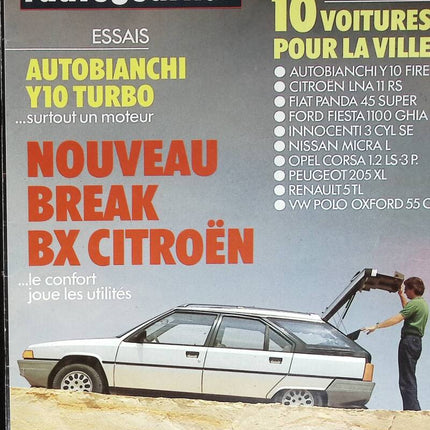 10 cars for the city - L'auto journal - n° 11 - 1985 - magazine review - car