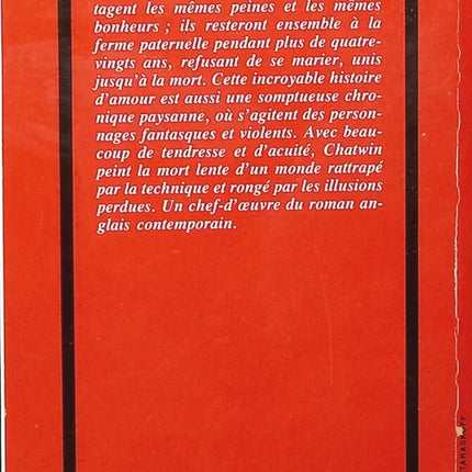Les jumeaux de Black Hill - Bruce Chatwin - livre