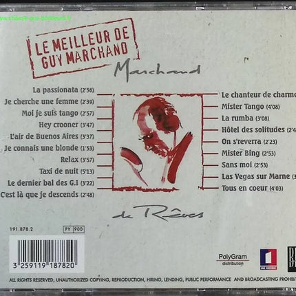 Marchand de rêves - Guy Marchand - CD