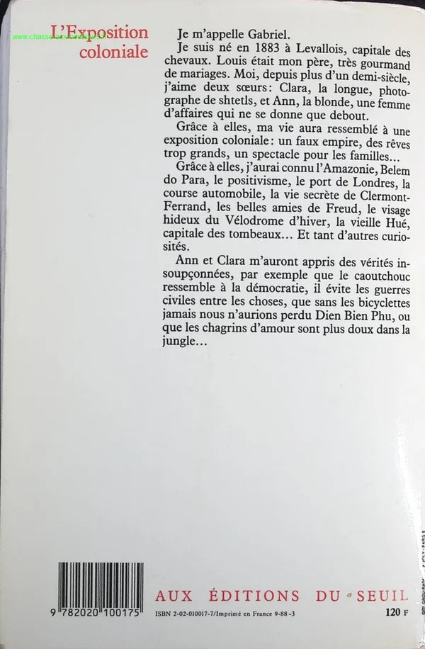 The Colonial Exhibition - Erik Orsenna - Book