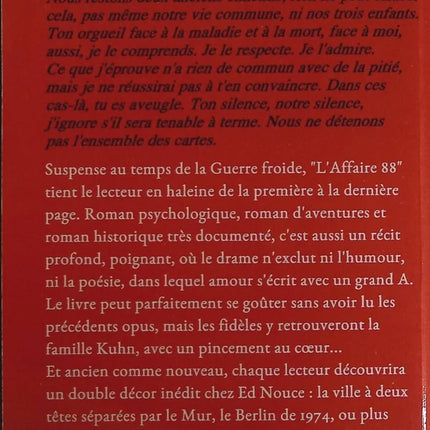 Die Affäre „88“ – Spannung zur Zeit der Berliner Mauer – Ed Nouce – Buch