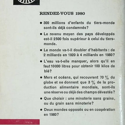 Rendez-vous 1980. Science and technology to the rescue of the Third World. - Pierre Rondière - book