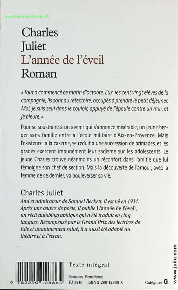 The Year of Awakening - Charles Juliet - book