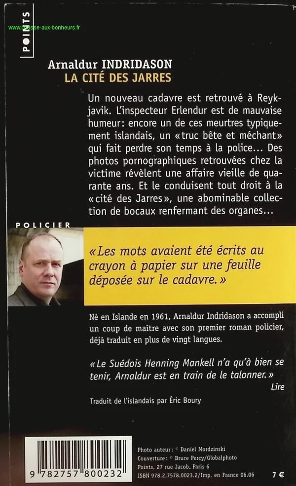 The City of Jars - Arnaldur Indridason - Book