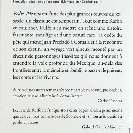 Pedro Páramo - Juan Rulfo - livre