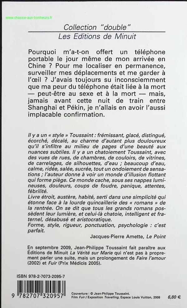 Flee - Jean-Philippe Toussaint - book