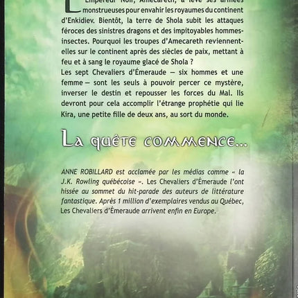 The Emerald Knights, Volume 1 - Fire in the Sky - Anne Robillard - Book