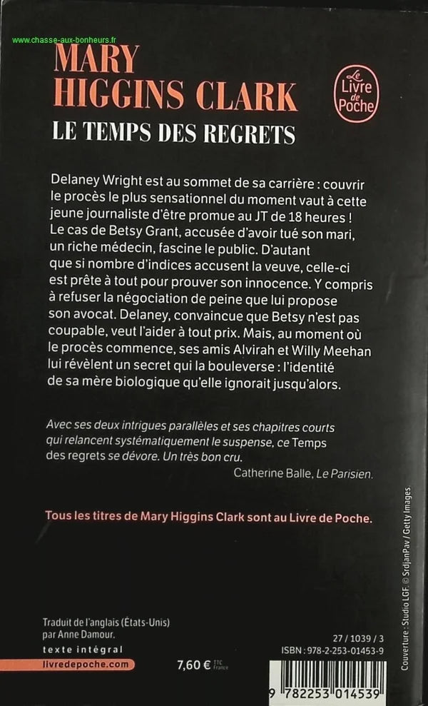 The Time of Regrets - Mary Higgins Clark - book