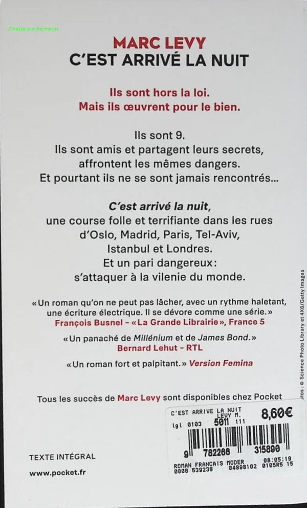 C'est arrivé la nuit - Marc Levy - 2023 - livre