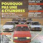 Pourquoi pas un 6 cylindres - L'auto journal - n° 7 - 1987 - revue magazine - voiture