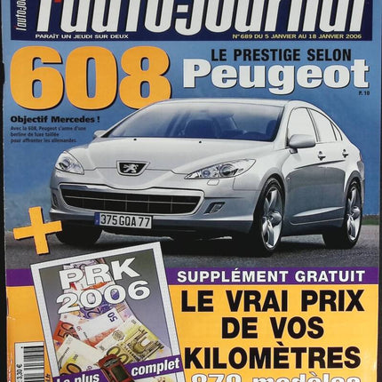 Peugeot 608 - L'auto journal - n° 689 - 2006 - magazine review - car