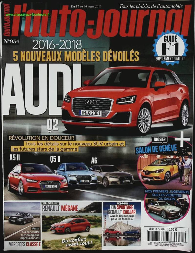 Audi Q2 - L'auto journal - n° 952 - 2016 - revue magazine - voiture