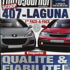 Peugeot 407 Renault Laguna - L'auto journal - n° 579 - 2001 - magazine review - car
