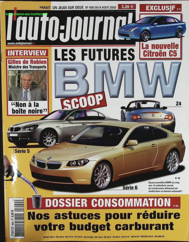 BMWs der Zukunft - L'auto journal - Nr. 600 - 2002 - Zeitschriftenbericht - Auto