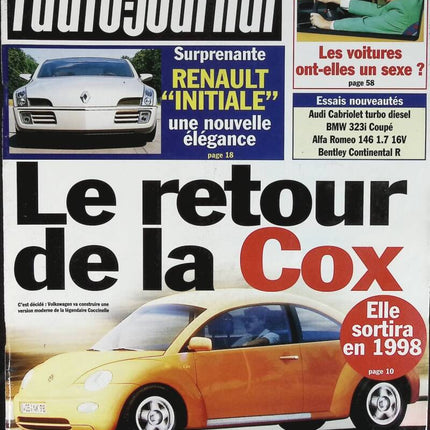 Die Rückkehr des COX - L'auto journal - Nr. 418 - 1995 - Zeitschriftenkritik - Auto