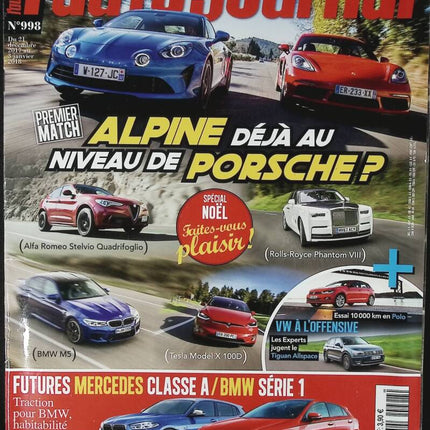 Alpine bereits auf Porsche-Niveau - L'auto journal - Nr. 998 - 2018 - Zeitschriftenbericht - Auto