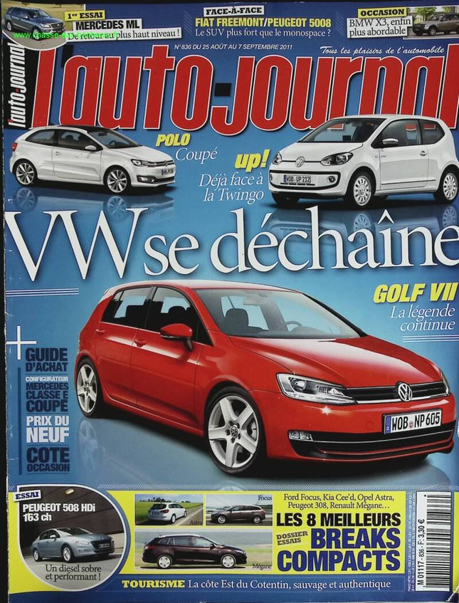 Volkswagen Goes Wild - L'auto journal - No. 836 - 2011 - magazine review - car