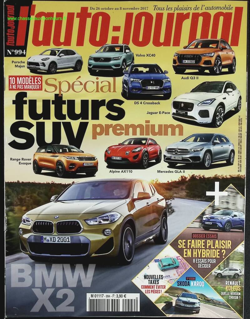 Futur SUV - L'auto journal - n° 994 - 2017 - revue magazine - voiture