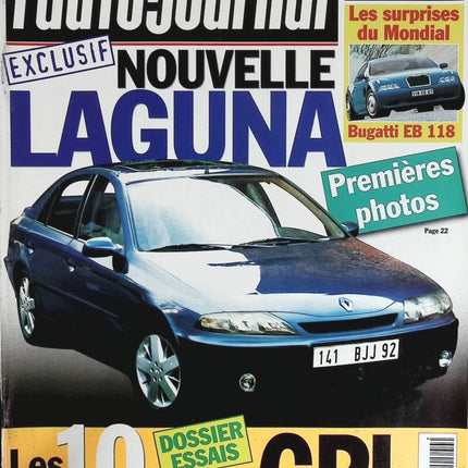 Der neue Renault Laguna - L'auto journal - Nr. 500 - 1998 - Zeitschriftenbericht - Auto