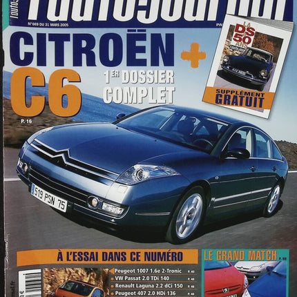 Citroën C6 - L'auto journal - n° 669 - 2005 - magazine review - car