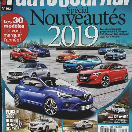 Nouveautés 2019 - L'auto journal - n° 1024 - 2019 - revue magazine - voiture