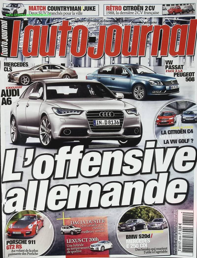 L'offensive allemande - L'auto journal - n° 814 - 2010 - revue magazine - voiture