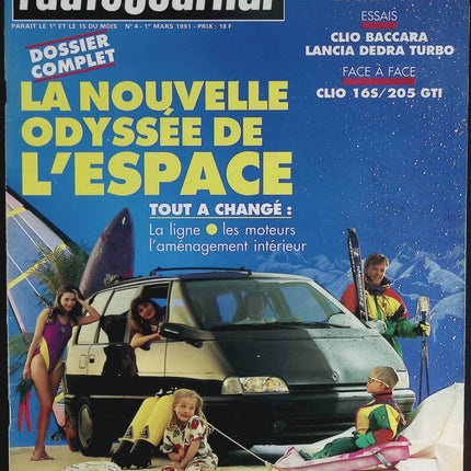 The New Space Odyssey - L'auto journal - n° 4 - 1991 - magazine review - car