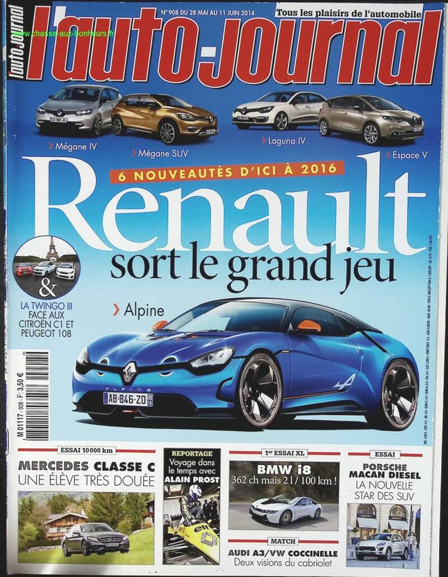 Renault Alpine - L'auto journal - n° 908 - 2014 - revue magazine - voiture