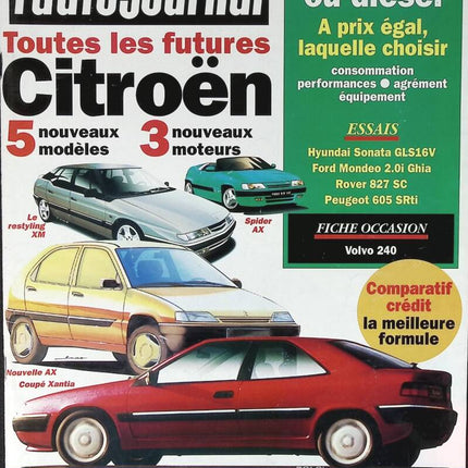 Alle zukünftigen Citroëns - L'auto journal - Nr. 6 - 1993 - Zeitschriftenrezension - Auto