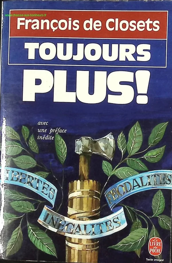 Toujours plus - François de Closets - livre