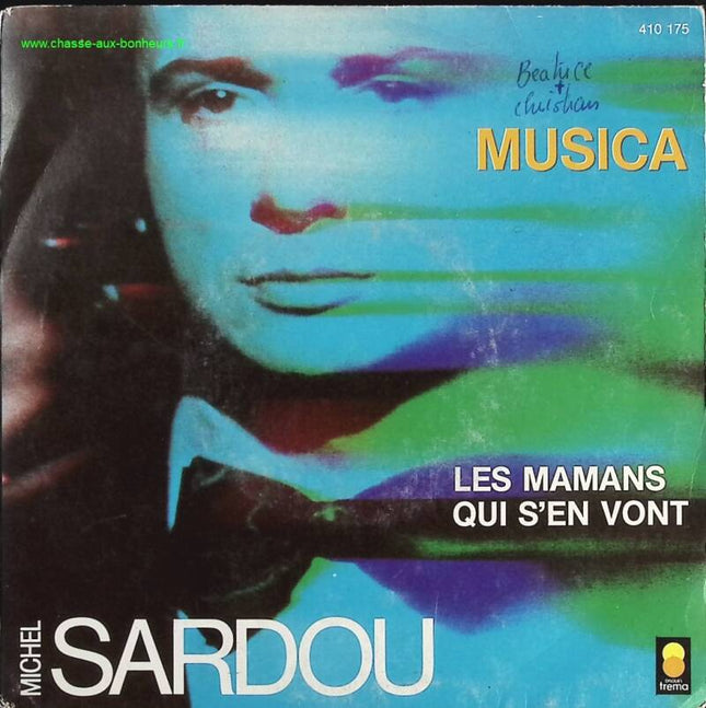Musica – Michel Sardou – Vinyl-Schallplatte mit 45 U/min