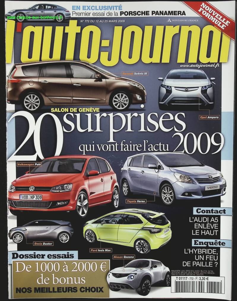 20 Überraschungen 2009 - L'auto journal - Nr. 772 - 2009 - Zeitschriftenkritik - Auto