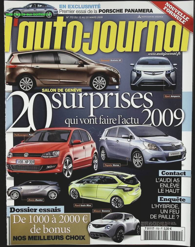 20 Überraschungen 2009 - L'auto journal - Nr. 772 - 2009 - Zeitschriftenkritik - Auto