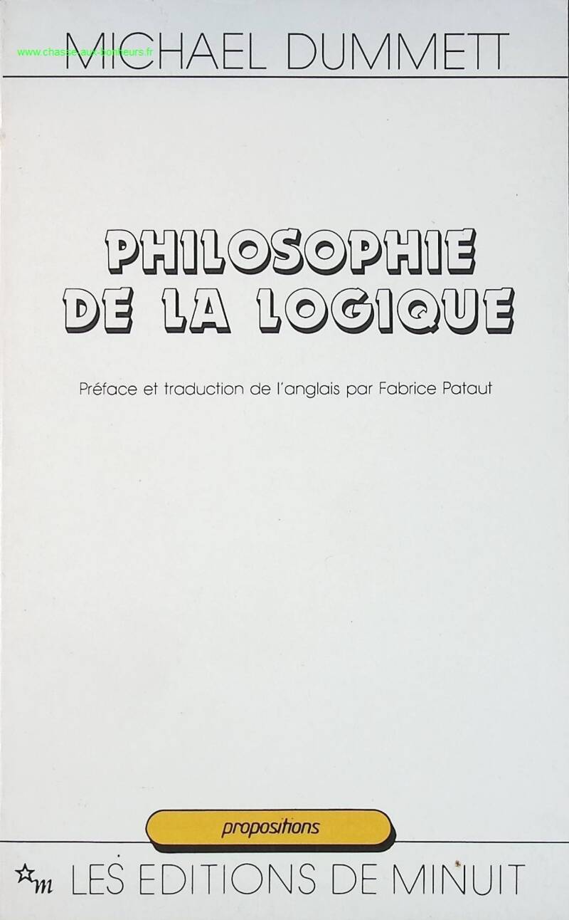 Philosophy of Logic - Michael Anthony Eardley Dummett - book