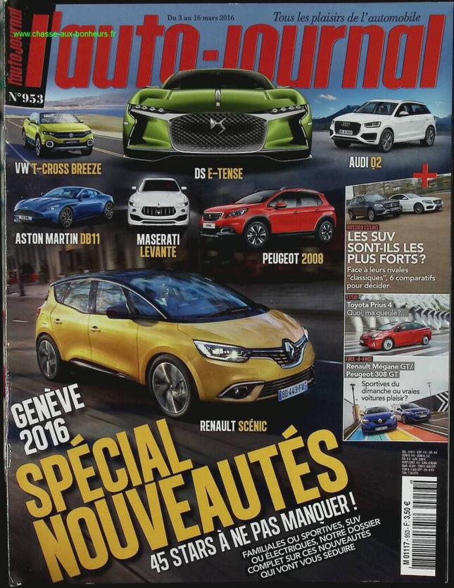 Spécial nouveautés - L'auto journal - n° 953 - 2016 - revue magazine - voiture
