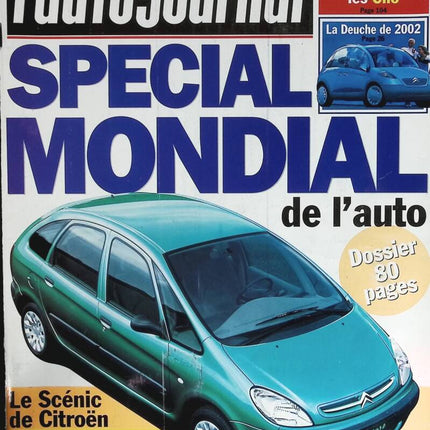 Spécial mondial de l'auto - L'auto journal - n° 499 - 1998 - revue magazine - voiture