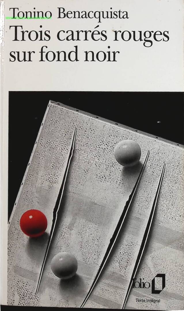 Three Red Squares on a Black Background - Benacquista Tonino - book