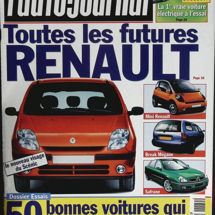 Toutes les futures Renault - L'auto journal - n° 480 - 1998 - revue magazine - voiture
