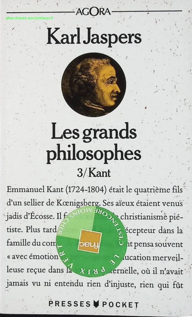 The Great Philosophers, Volume 3 - Kant - Karl Jaspers - book