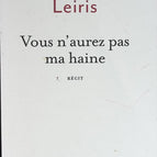 Vous n'aurez pas ma haine - Antoine Leiris - livre