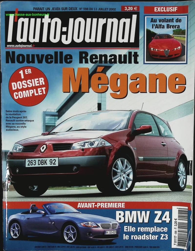 Renault Mégane – L'auto Journal – Nr. 598 – 2002 – Zeitschriftenrezension – Auto