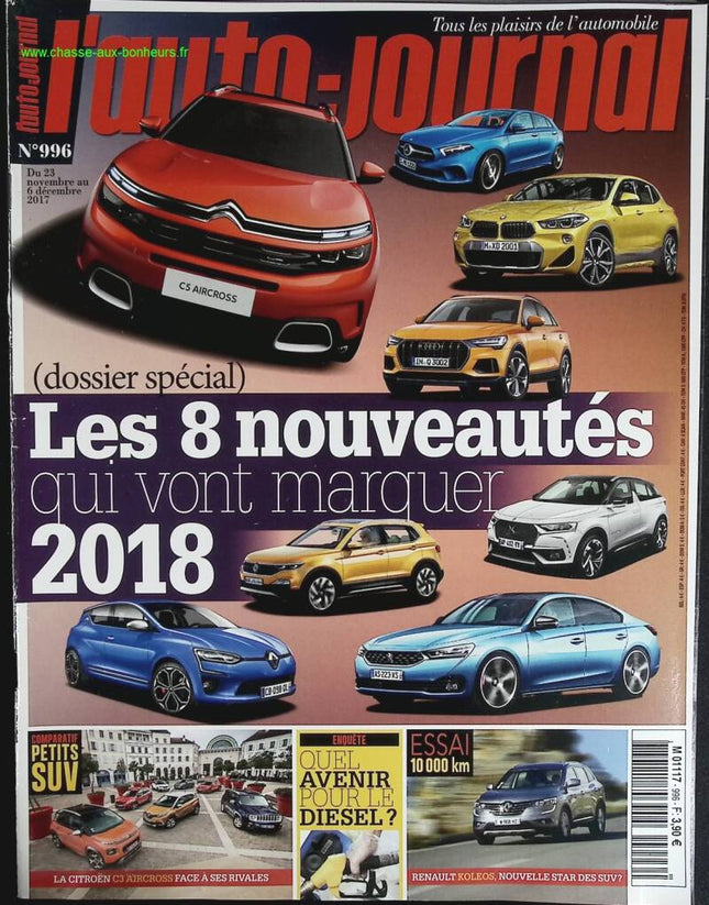 Neu im Jahr 2018 - L'auto journal - Nr. 996 - 2017 - Zeitschriftenbericht - Auto