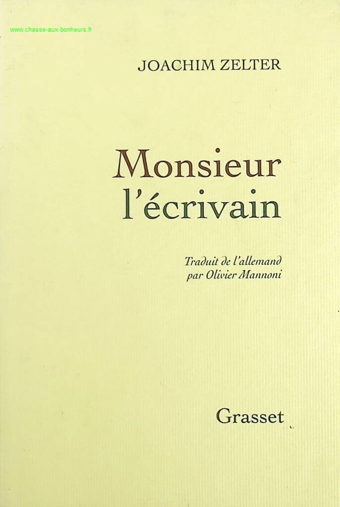 Mr. Writer - Joachim Zelter - Book